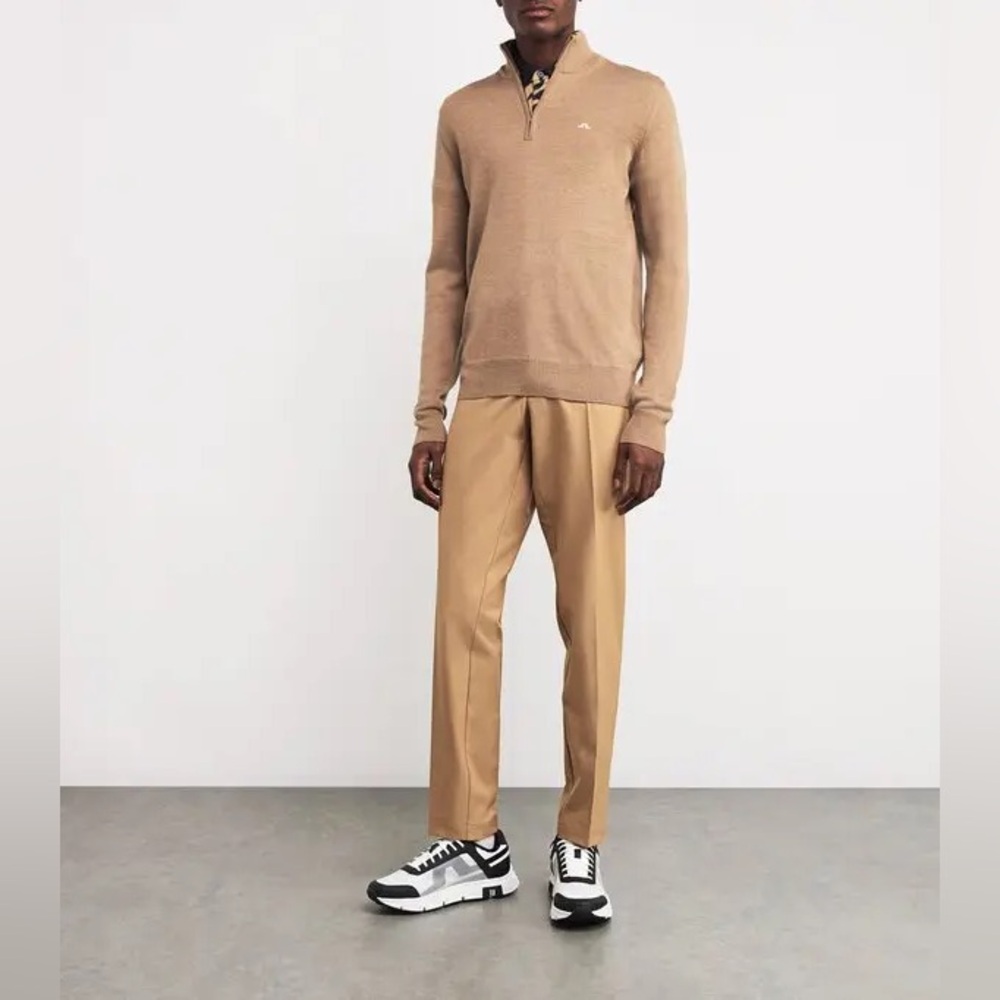 J.Lindeberg Men's Quarter Zip Kian 100% Merino wool Sweater - Picture 6 of 10